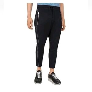 The Kooples Black Grossgrain Trim Jogger Size Large